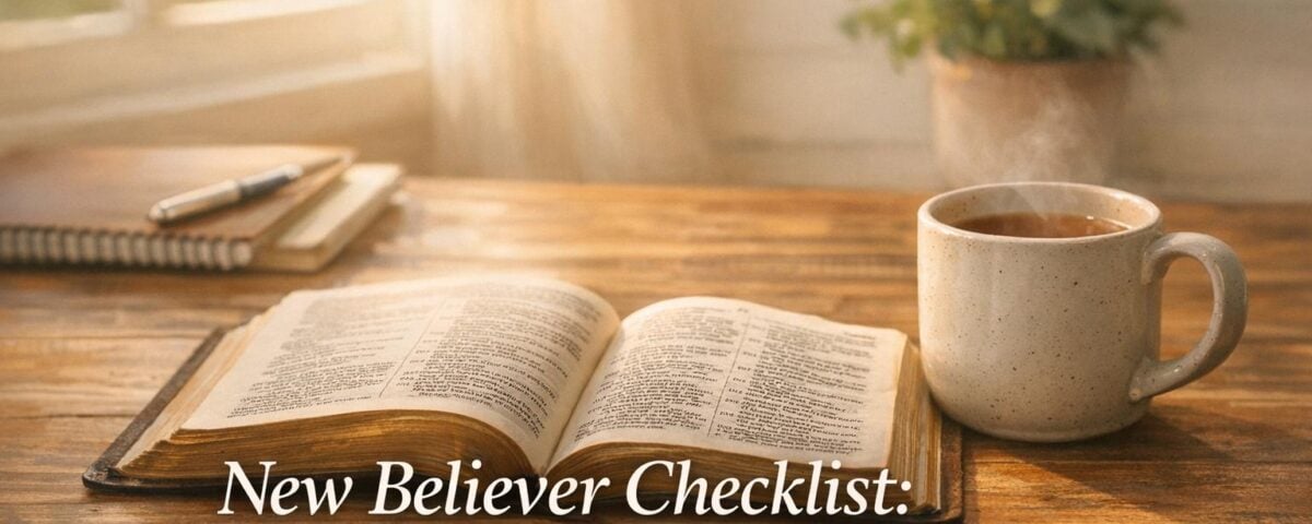New Believer Checklist: First Steps in Faith
